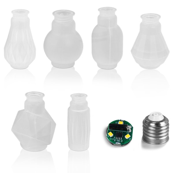 LED-glödlampor Form diy mold Hartslampa Molds Modellering Maker - Perfet Bulb Mold 01