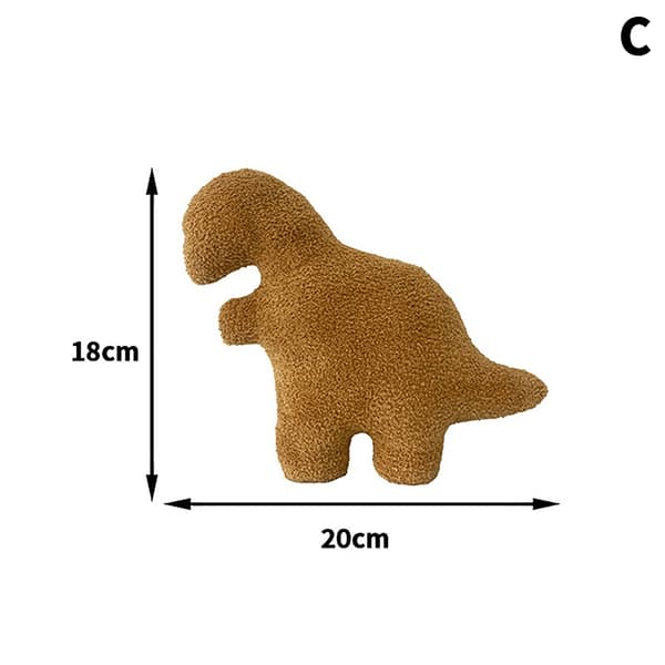 Ny Dino Nugget Kudde Kycklingblock Kudde Triceratops Plysch - Perfekt A A