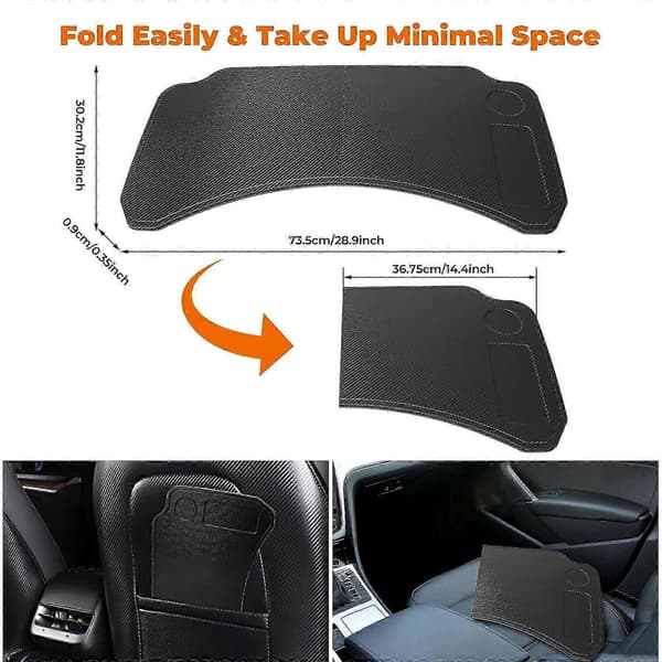 Högkvalitativt Bord Kompatibelt med Tesla Model 3 Model Y Rattbräda Laptop Notebook Fällbart Skrivbordsfäste Ätande Drickbricka-Perfekt