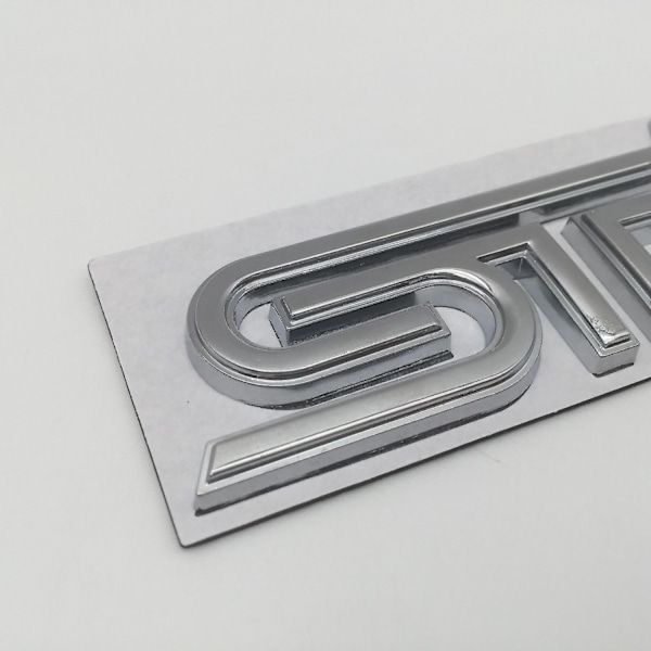 3D Metall Crosstrek Awd Brz Forester Wrx Bilskilt Emblem Side Bakluke Bagasjelokk Etikett Klistremerke Dekal Biltilbehør-Perfekt silver Sti