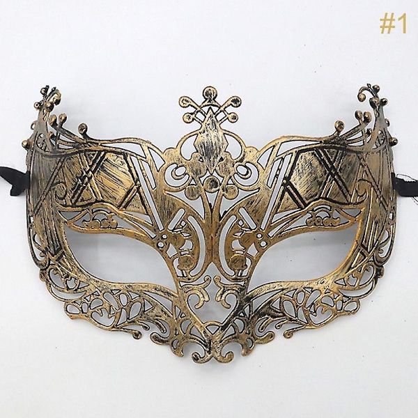 1 st Maskeradmask Halloween Kostym Mask Fest Kvinnor Män Maskerad-Perfekt N6