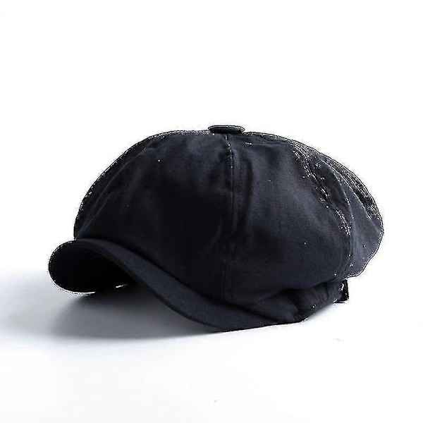 2 st Herr Newsboy Keps Fiskbensmönstrad Baker Boy Cabbie Platt Hatt Retro Newsboy Keps - Perfet