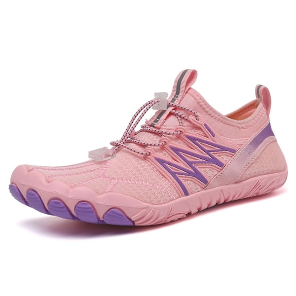 Vann-sko for menn og kvinner - Hurtigtørkende vannsportsko - Aquashoes for svømming, surfing, strand og basseng - Perfekt Pink 39