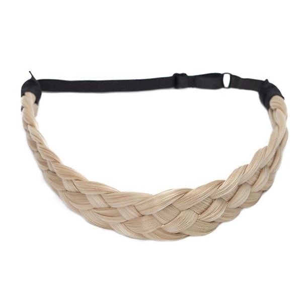 Tjockt Flätat Elastiskt Hårband Håraccessoar för Kvinna-Perfekt blond&bleachblonde