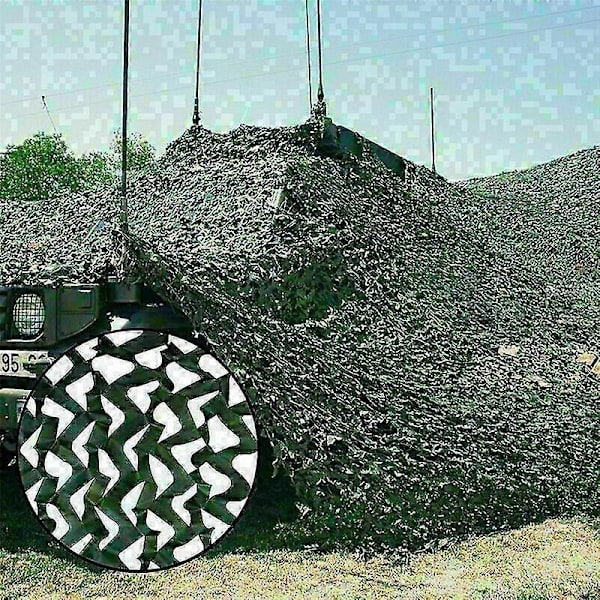 4m*6m Kamouflage Nät för Jakt/Skytte, Kamouflage Dölje, Armé Camping, Skogsnät, UK-9-Perfekt Dark Green 2m x 3m
