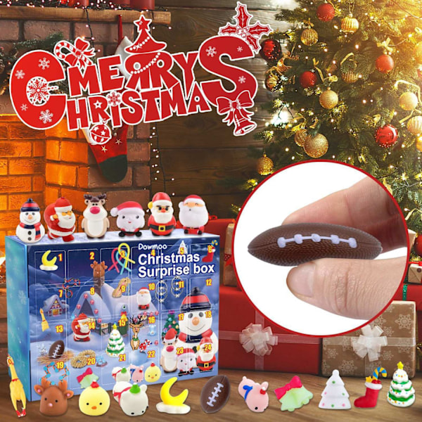 Julkalender 24 Dagar Nedräkning Presentask Kalender Blind Box-Perfekt 9