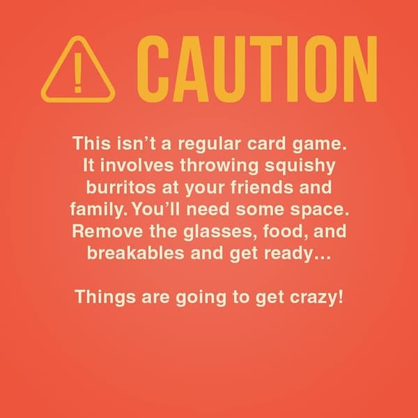 Exploding Kittens Throw Throw Burrito Korttipeli Aikuisille, Teineille ja Lapsille, Dodgeball-Korttipeli, Englanti-Xin