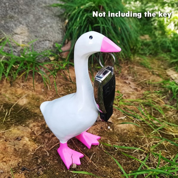 Magnetic Key Ring Holder Duck Key e Goose Storage Heminredning - Perfet Pink