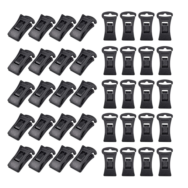 20/40STK Sokkeklemmeholder Sokkevaskelås Multifunksjonell C - Perfet 40PCS