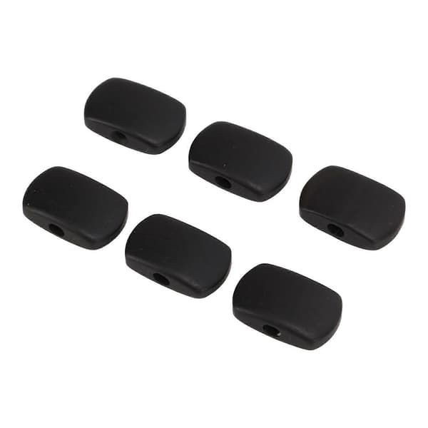 6 Sett Gitar Stemmeskruer Knapper Ebenholt Metall Stemmemaskin Hodeknapp for Elektriske Gitarer - Perfekt Rectangle Large