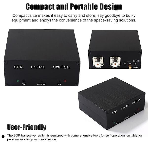 160MHz 100W Antennedeler SDR Transceiver Radio Switch Antennedeler Praktisk Signaludstyr TR Switch Box-Perfet 0 0