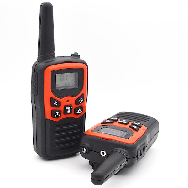 Aikuisille tarkoitettu pitkän kantaman walkie-talkie - 2 kpl, kaksisuuntaiset radiot, avoimella kentällä jopa 5 mailin kantama - Täydellinen 2 pieces
