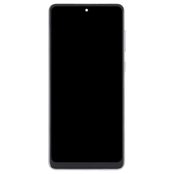 Kompatibel med Samsung Galaxy A73 SM-A736B TFT LCD Skærm Digitizer Fuld Samling med Ramme (Sort) Edition-Perfet