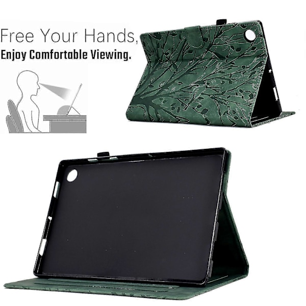 GreenTree Smart Läderfodral för Galaxy Tab A9