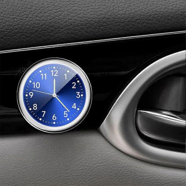 (A) Mini Klocka Bil Quartz Klocka Elektronisk Klocka Vattentät Bil Instrumentbräda Klocka