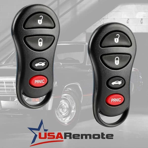 Nyckelbricka passar 2001-2006 Chrysler Dodge Jeep Keyless Entry Remote (04602260)