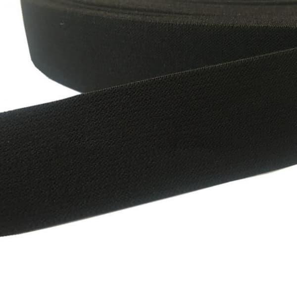 Elastiskt band 45 M 50 mm brett svart hög kvalitet