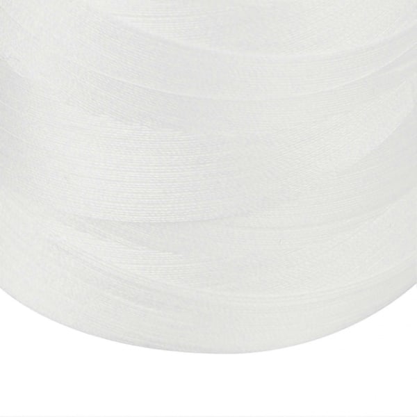 4 st Sergertråd Vit Premium Polyester Robust Slitstark Slitstark Används ofta Vit tråd