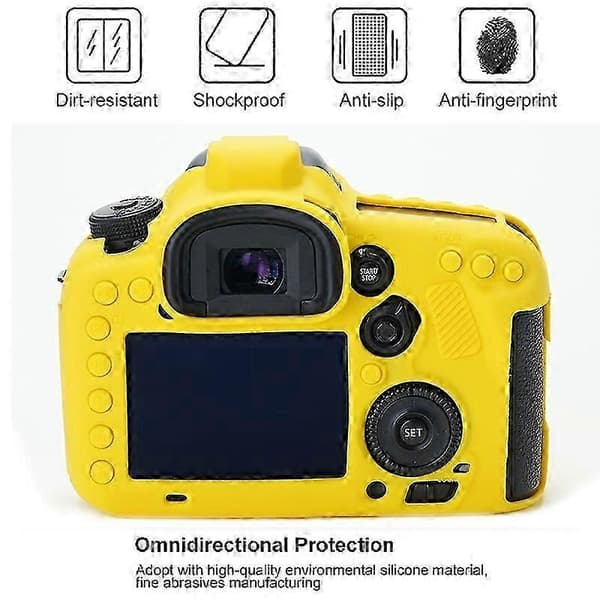 YellowSoft Silikonskyddsfodral för Canon EOS 7D Mark II