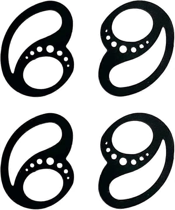 2 par öronsnäckskrokar, Earloop Loop trådlös öronkrok, Universell öronkrok Öronsnäckor Anti-förlorad säkerhet
