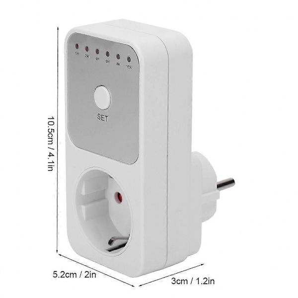 Timer Strömuttag Switch Plugin Nedräkningstimer Switch Controller EU-kontakt 230V