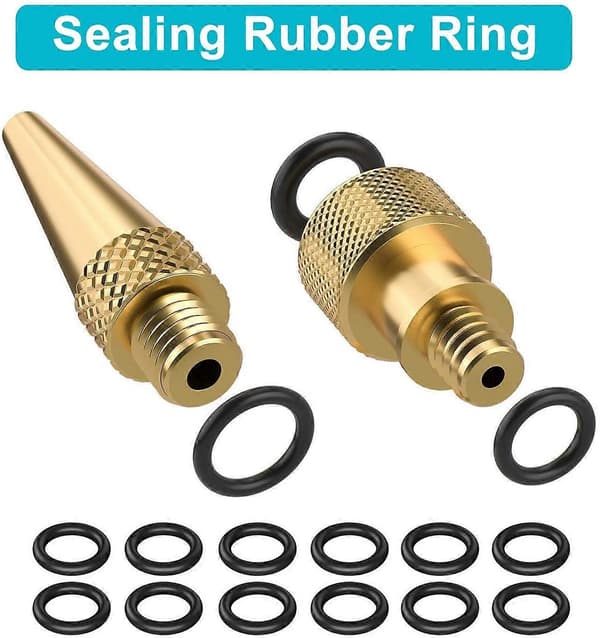 26PCS Cykelpumpadapter - Ventil, Woods Däckventiladapter, Cykeldäckpumpadapter (AV DV SV) med Bollpump/Luftpump/Kompressoradapter