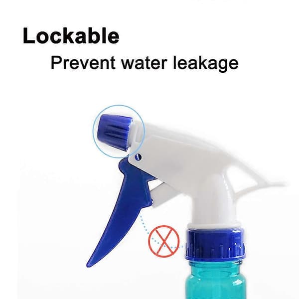 Sprayflaska, 250 ml justerbar sprayförvaringsbehållare för hår, växter och hemstädning, blå