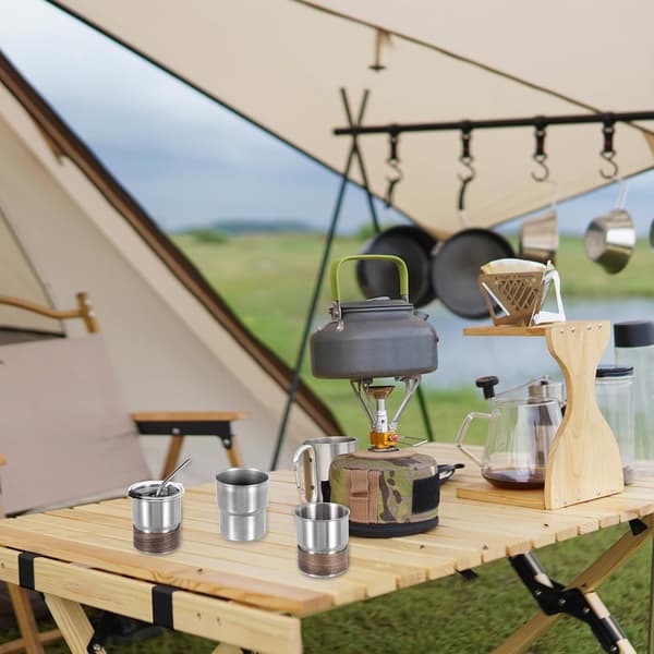 Kaffemugg, Isolerad Campingmugg, Dubbelväggig Rostfri Stål Resemugg, Kaffe Termos Utomhus