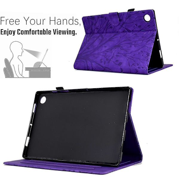 PurpleTree Smart Läderfodral för Galaxy Tab A9