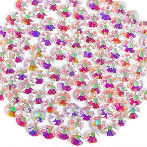 Strass Stenar Kristallglas med Platt Baksida