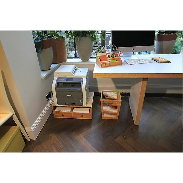 Multimedia Kontorsmaterial Organizer, Brevhållare i Bambu