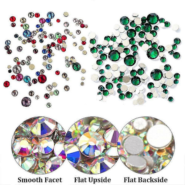 Kristall Flatback Rhinestones Nagelkonst