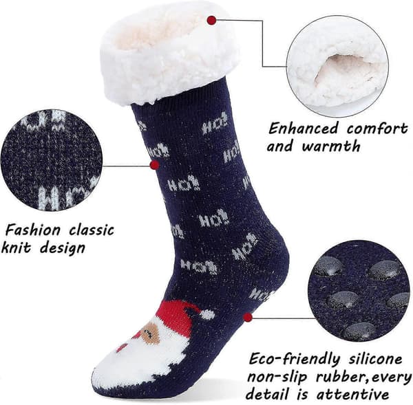 Tofflor Strumpor - Tofflor Fluffiga Strumpor Vinter Dam Halkfria Strumpor Fleecefodrade Present