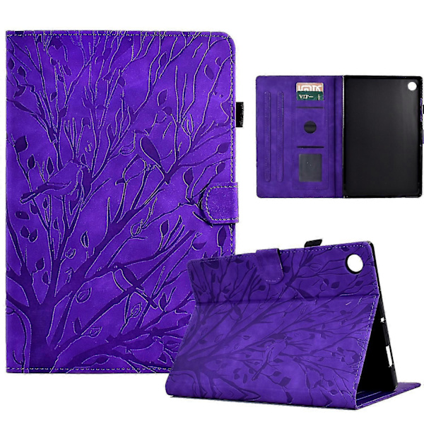 PurpleTree Smart Läderfodral för Galaxy Tab A9