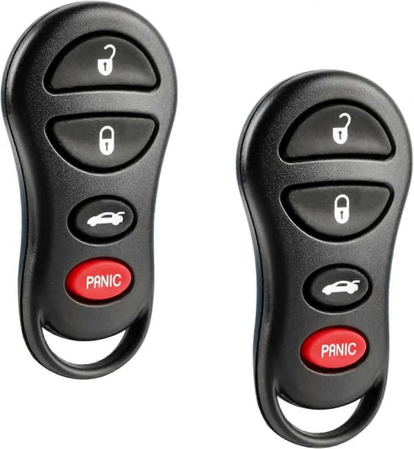 Nyckelbricka passar 2001-2006 Chrysler Dodge Jeep Keyless Entry Remote (04602260)