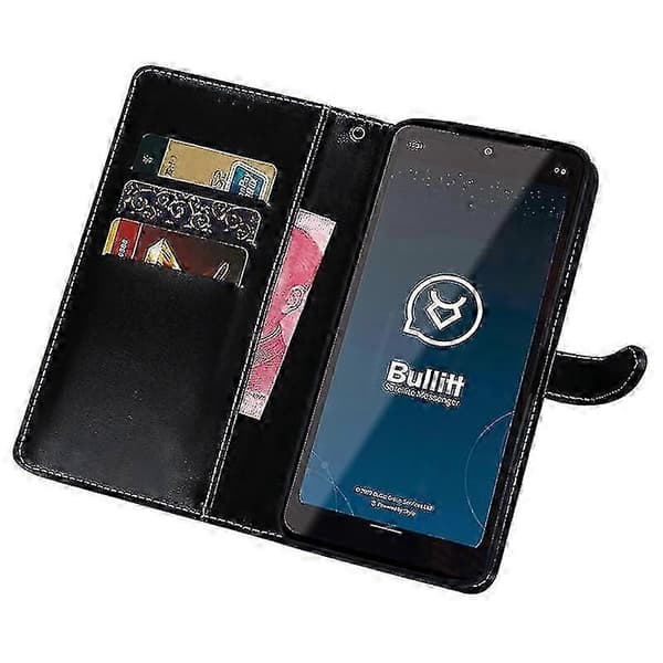 BlackStyle A Cat S75 5GIDEWEI Läderfodral för S75 5G med krokodiltextur, plånboksfodral