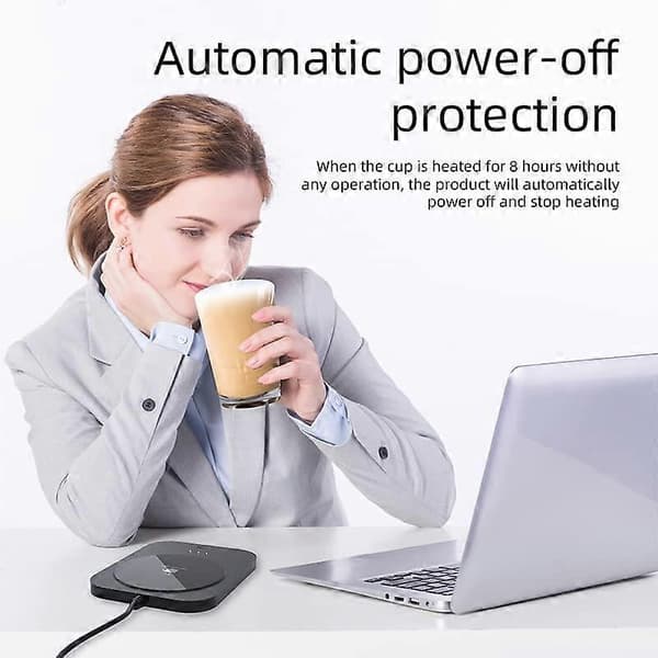 Kaffemuggsvärmare, smart timerfunktion med tre temperaturinställningar och automatisk avstängning (mugg ingår ej)