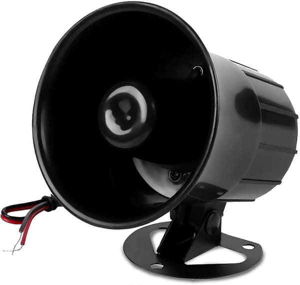Larmsystem Inomhus Horn Siren för DC 12V Hemsäkerhetsskyddssystem Brandsäker 110dB 110dB