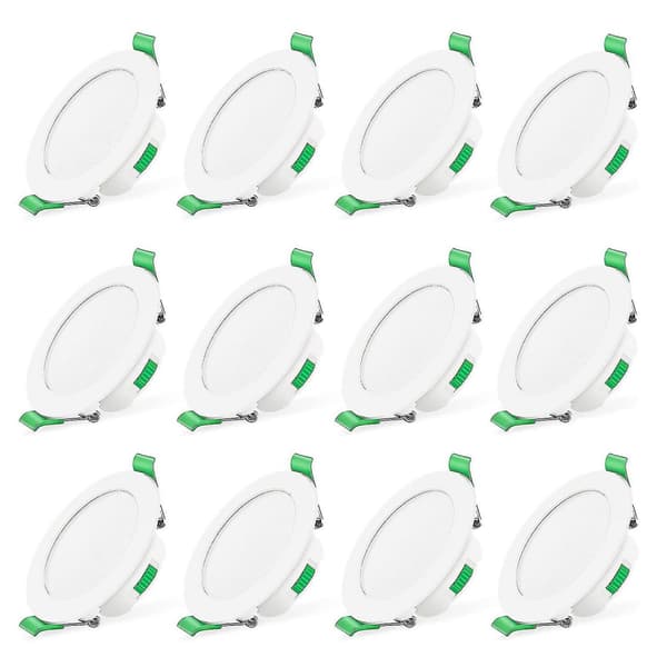 12 st 7w Vit LED Downlight Infällda Taklampor Smal Spot Light
