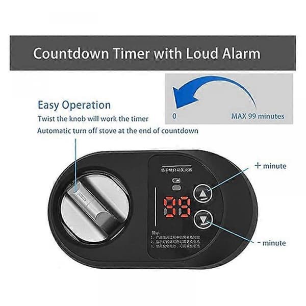 Gas Spis Auto Avstängning Timer Kök Smart Switch Anti-Torr (Höger)