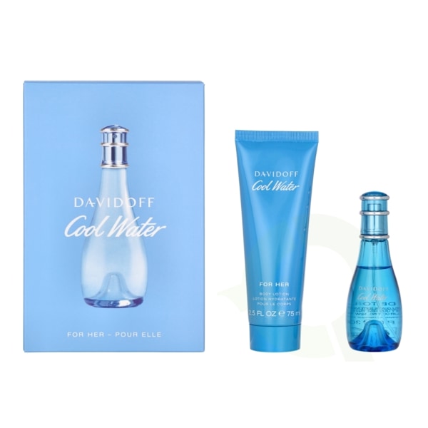 Davidoff Cool Water Woman Gaveæske 105 ml Edt Spray 30ml/Body Lot