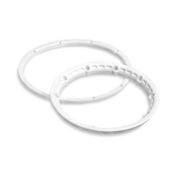 Heavy Duty Wheel Bead Lock Rings White/For 2 Whl