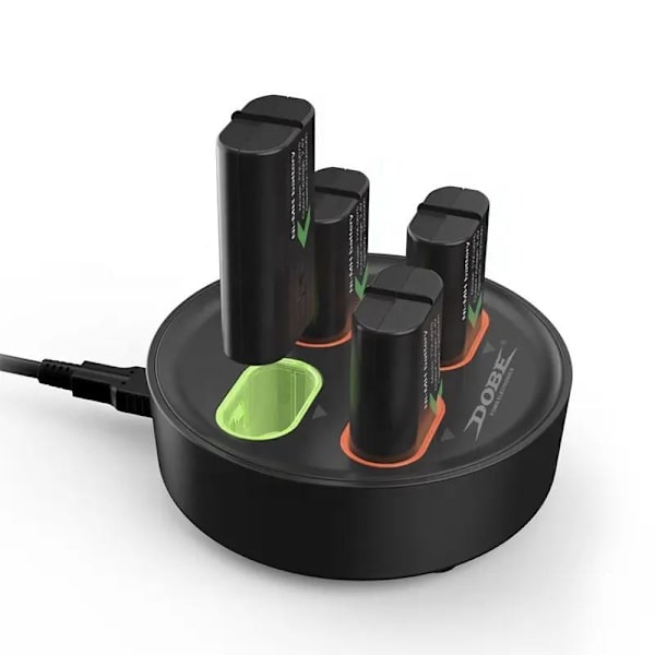 4 i 1 Batteriladdningsstation Inkl 4x Batterier för Xbox One & Xbox Series X/S