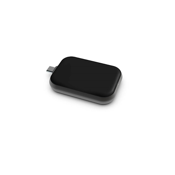 Zens Single Airpods Watch Lader Qi USB-C Aluminium Sort