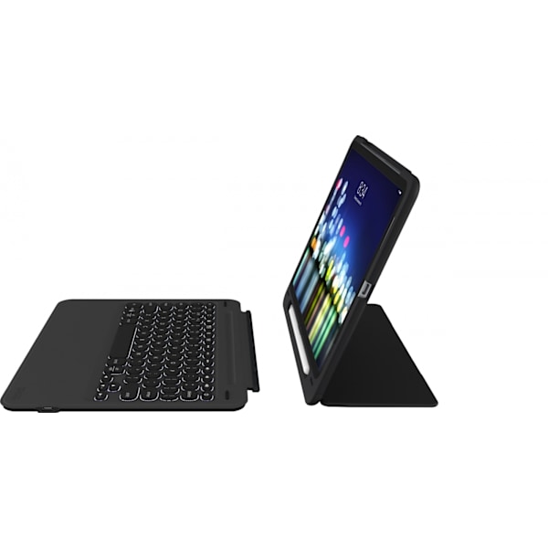 ZAGG Slim book go till iPad Pro 11" (1st gen), Nordisk layout, Svart Svart
