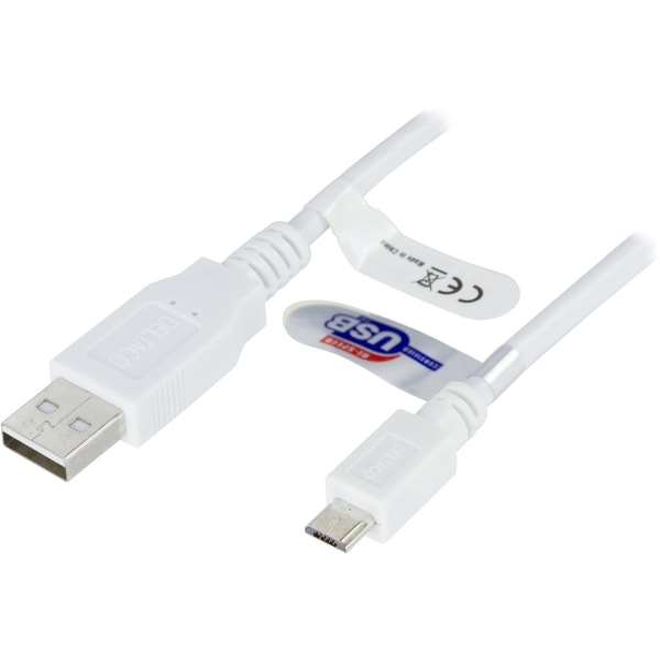 DELTACO USB 2.0 kaapeli Tyyppi A ur - Tyyppi Micro B ur, 3m