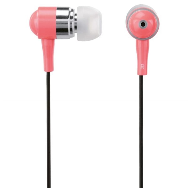 Hama Hörlur Shiny In-Ear Mic Silver Rosa Silver