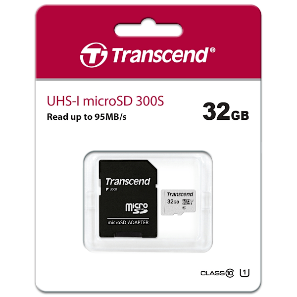 Transcend microSDHC  32GB U1 (R95/W25)