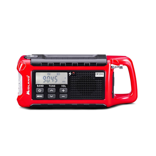 MIDLAND Nødradio ER200 Rød/Sort