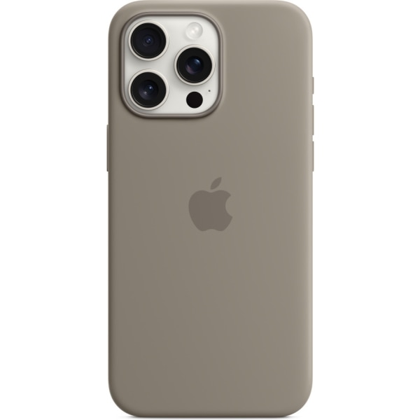 Apple iPhone 15 Pro Max silikonikotelo MagSafella, ruskea Brun